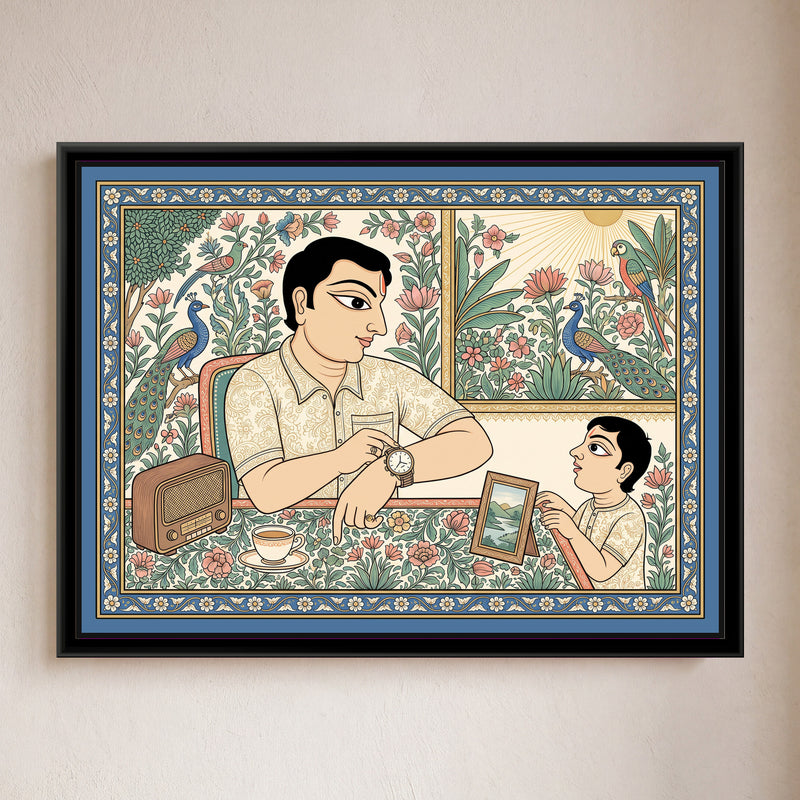 Phad Painting – Father's Chronograph