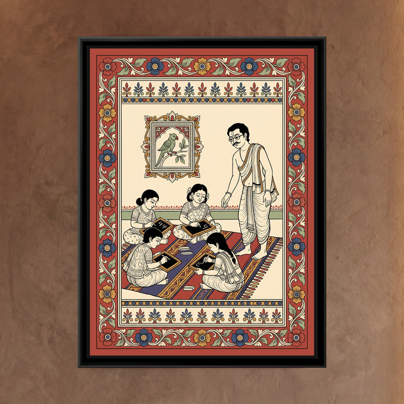 Kalamkari Painting – Slate and Chalk