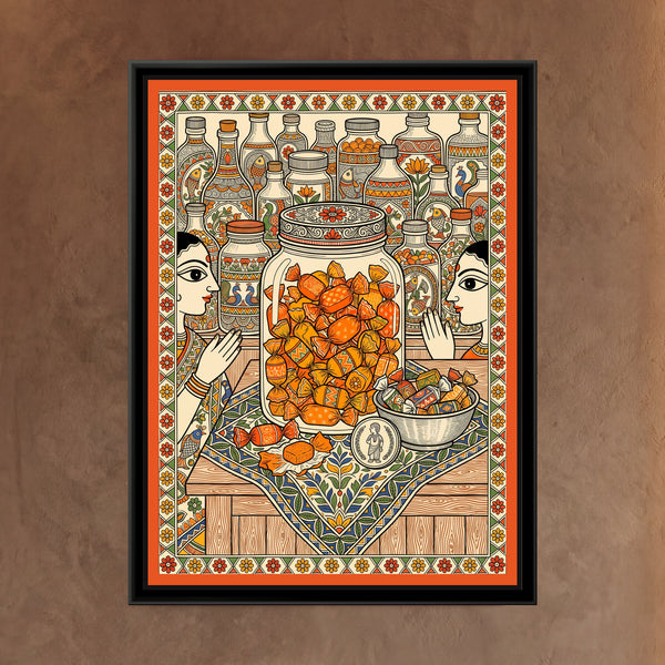 Traditional Pop The Orange Candy Jar Painting