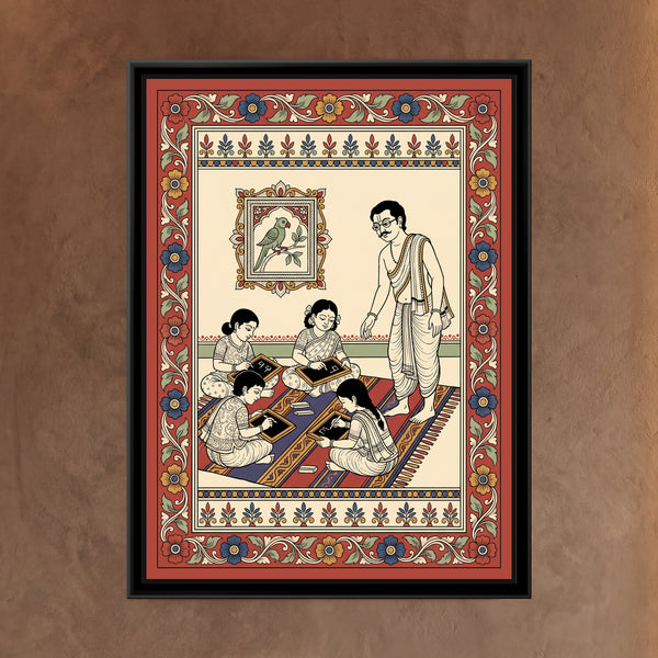 Kalamkari Painting – Slate and Chalk